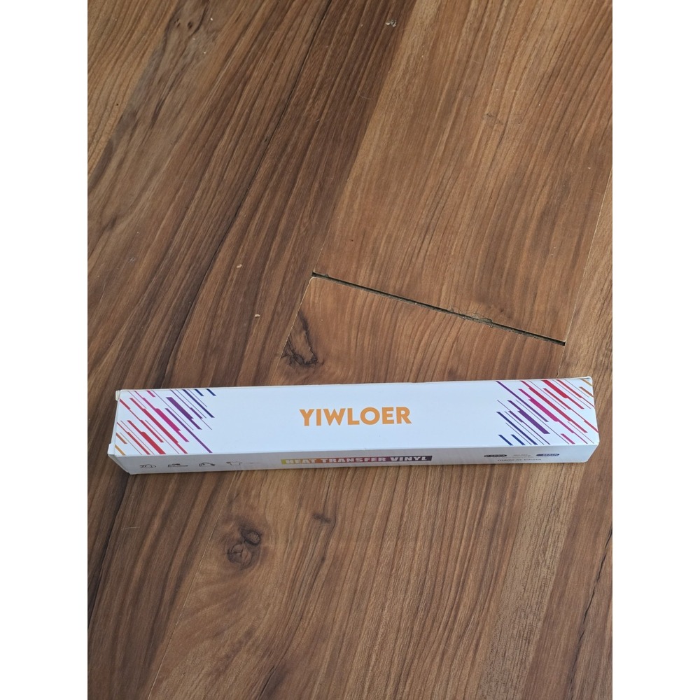 YIWLOER HTV Heat Transfer Vinyl Roll White 12in x 20ft Iron On for T-Shirts
